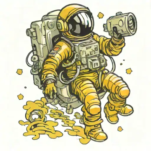 Lost Astronaut Floating