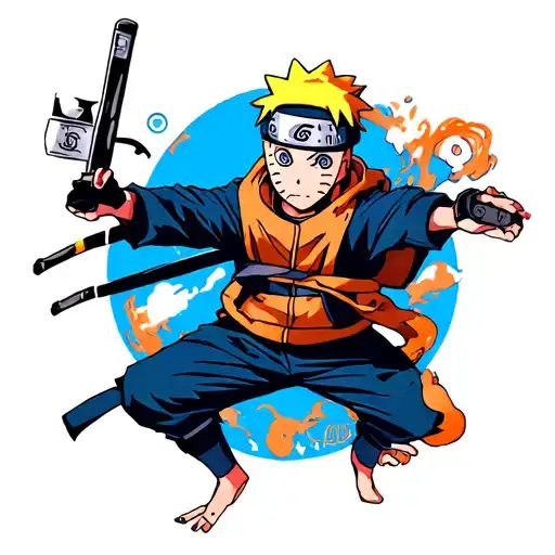 Naruto In The Sumi-style Style