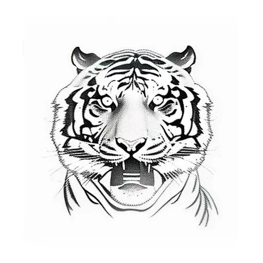 Tiger Play With Ball