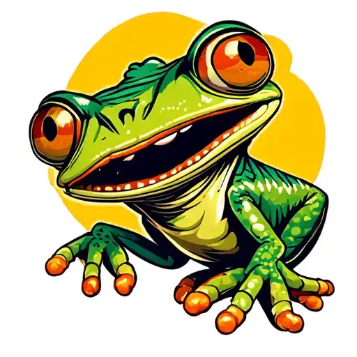 Trippy Cartoon Character Rango