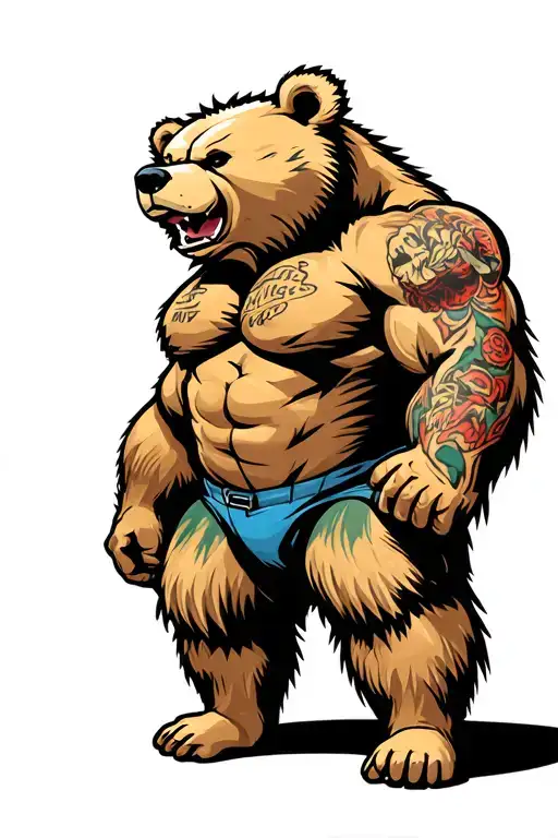 Powerlifting Bear