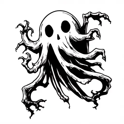 A Ghost Black And White