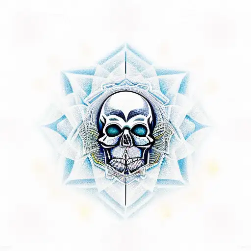 Combine Sacred Geometry Patterns With A Skull In A New School