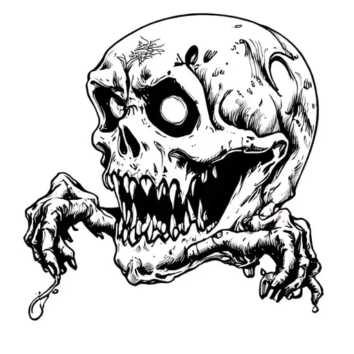 Horror Black And White