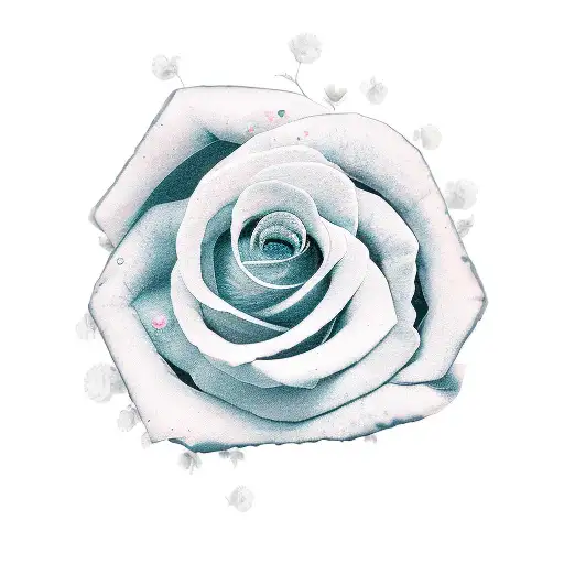 A Couple Tattoo For S And T With A Rose