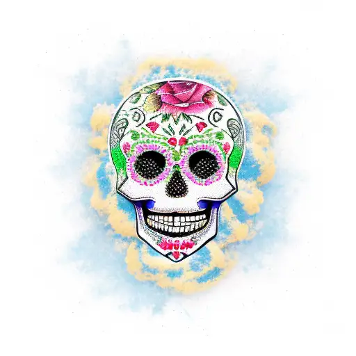 A Sugar Skull Design Inspired By Italy And Syria