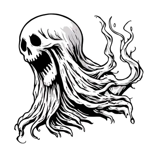 A Ghost Black And White