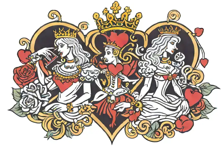 Queen Of Heart Symbolizing Love