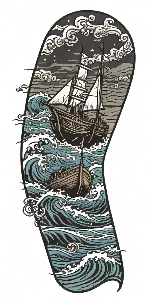 Zelda Wind Waker Boat And Waves