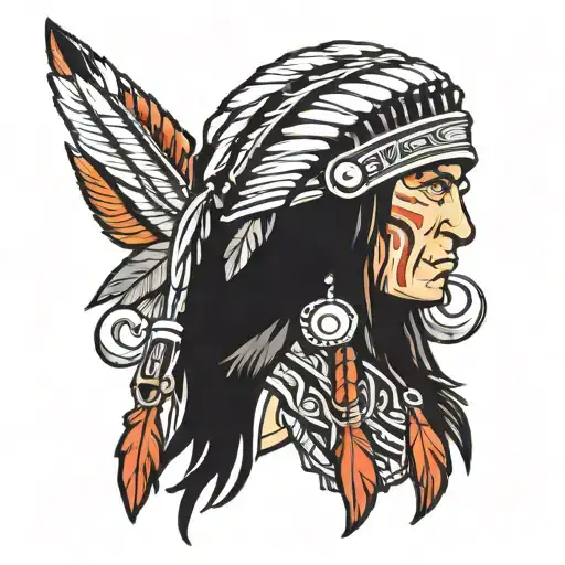 Native American War Cap