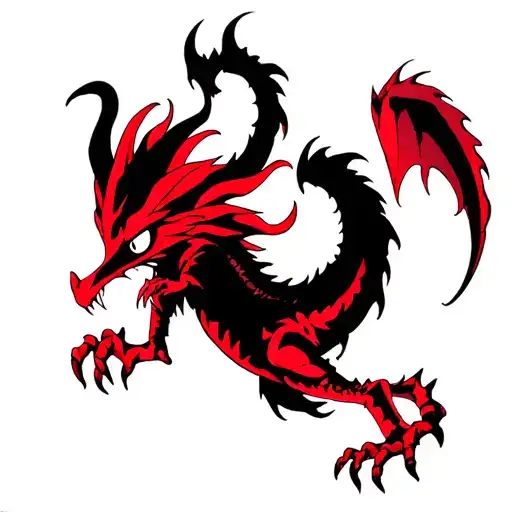 A Fantast Creature Black And Red