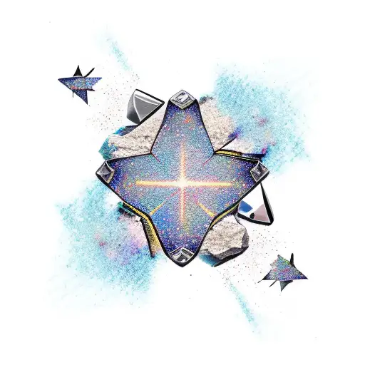 Broken Star With Pavement