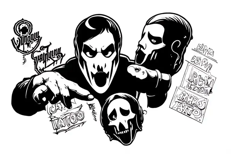 Ghostface Black And White