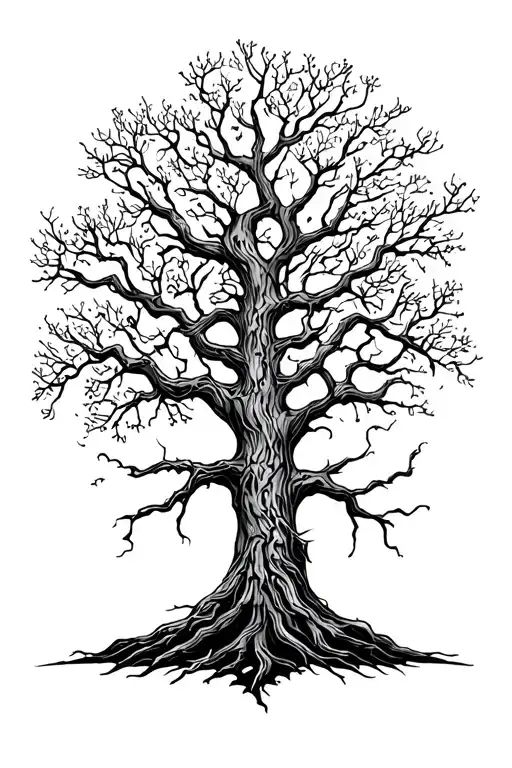 Dead Tree Of Life Tattoo