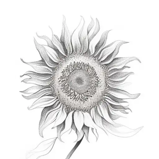 Sunflower With Movement