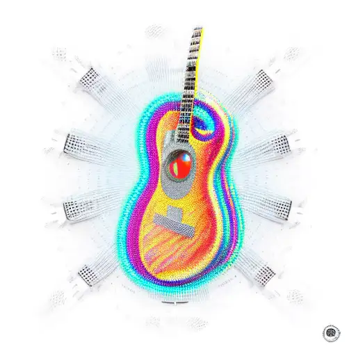 Guitar Made Of Fiber Optic Cables