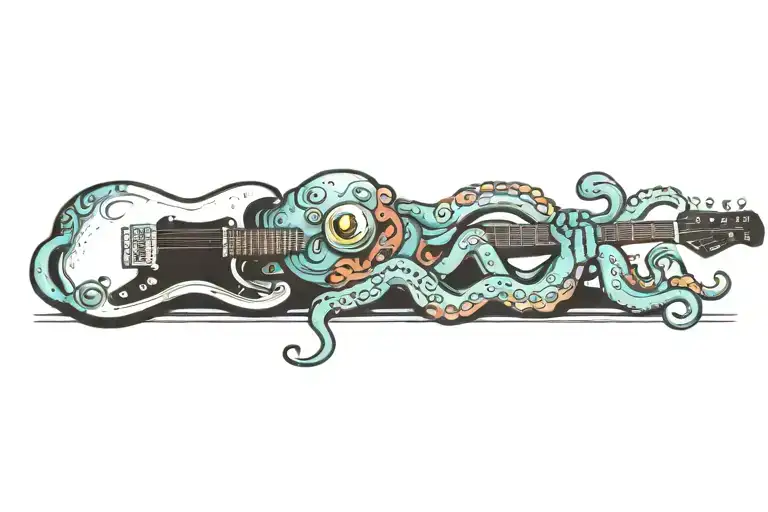 Octopus With A Guitar