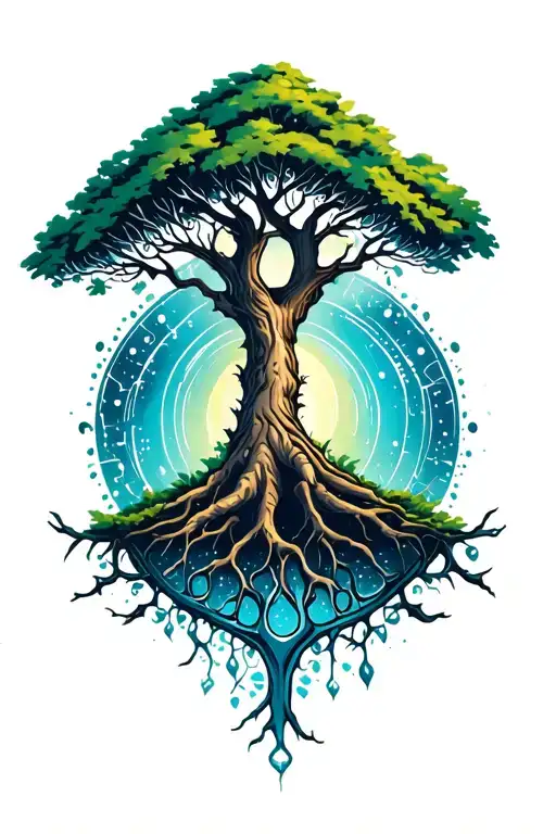 Tree Of Life Fantasy To Tech Themed