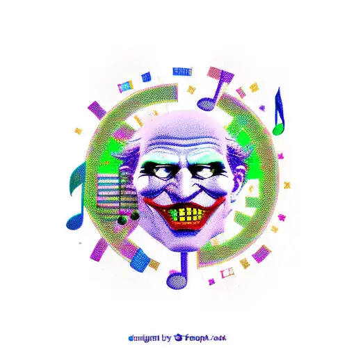 Scam-themed Joker Surrounded By Musical Notes