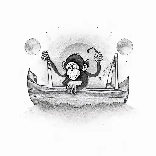 Monkey On A Boat