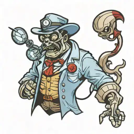 Cartoon Character Doctor Plague