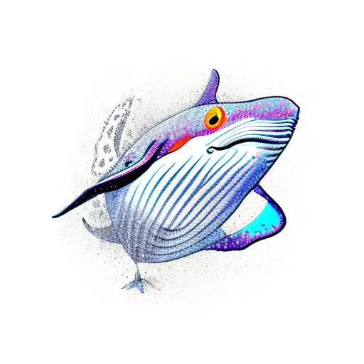 Whale Manta Ray Semicolon