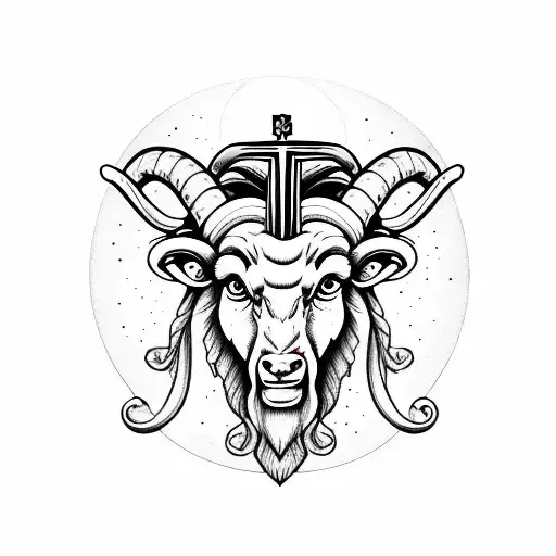 Aries With Religious Artifacts