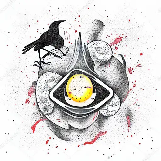 Crow And Eggs