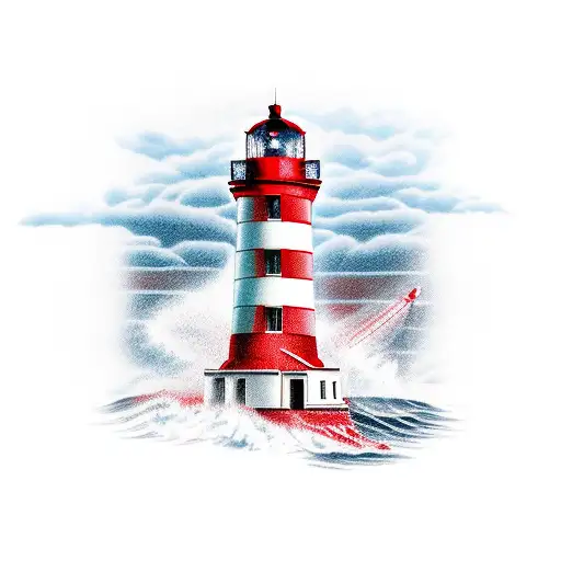 Red And White Lighthouse