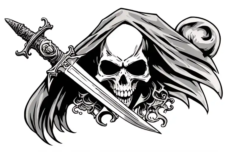 Grim Reaper With A Dagger
