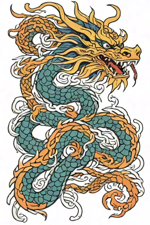 Braided Japanese Dragon