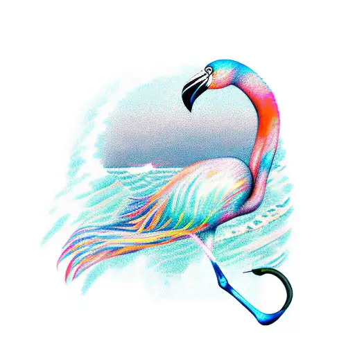 Surfergirl Flamingo