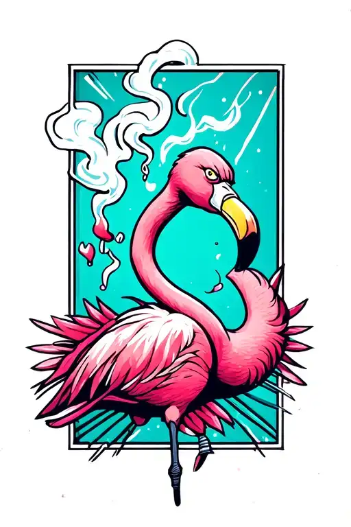 Flamingo Smoking Joint
