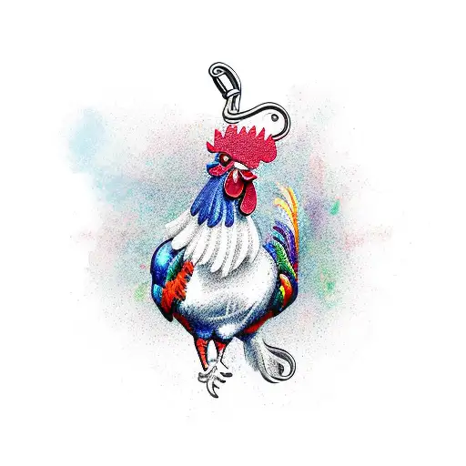 Rooster Hanging From A Noose