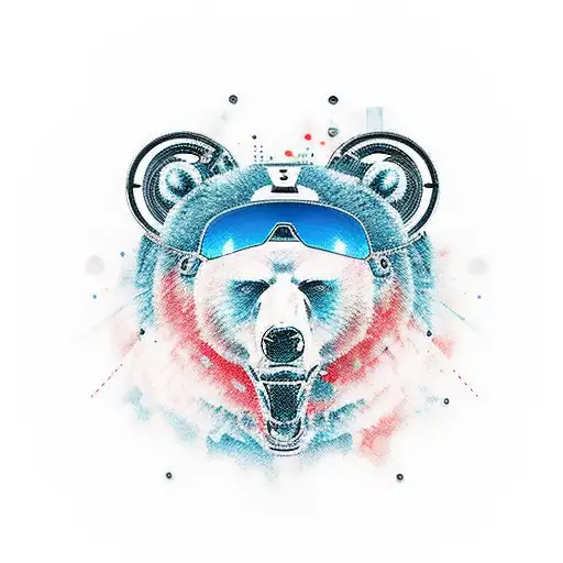 Tattoo Machine With Bear
