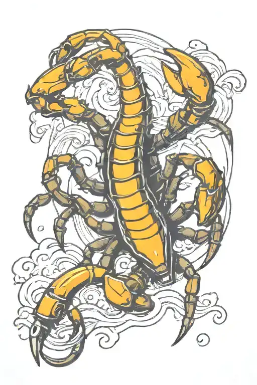 Scorpion Drone Crashing Waves And Palm