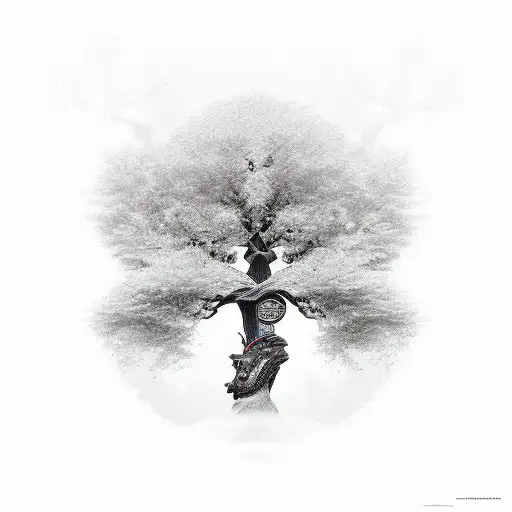 Tree Of Life And Samurai Tattoo