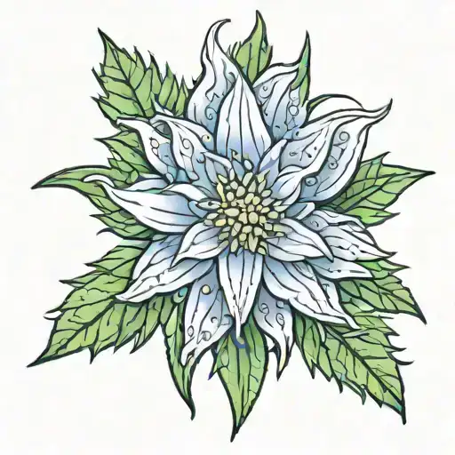 Aggressive Edelweiss Stemless Flower