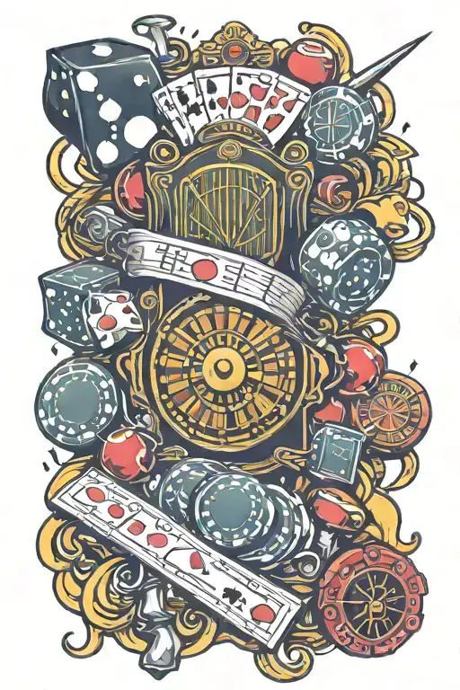 Gambling Themed Sleeve