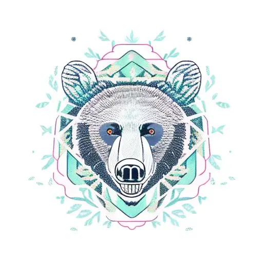 Black Bear With Rose