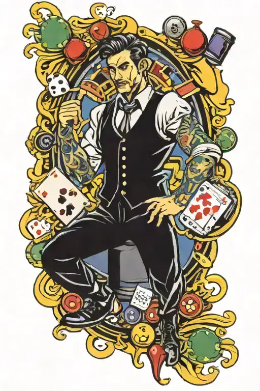 Gambling Themed Sleeve