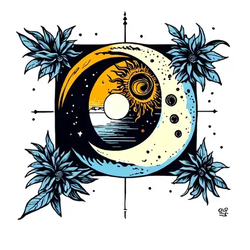 Sun And Moon And Soliel On Two