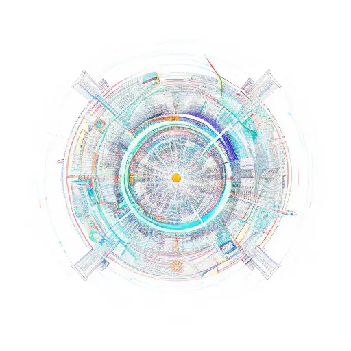 Circle With A Long Line Through It