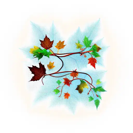 Vine Branches With Maple Leafs