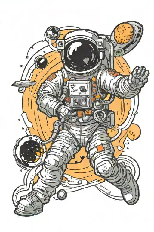Astronaut With Black Hole