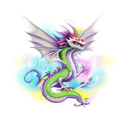 Dragon Fairy Flying Forearm