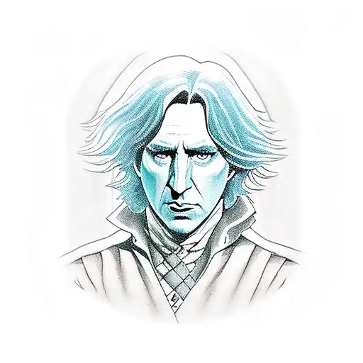 Snape Wrapped Around A Sword