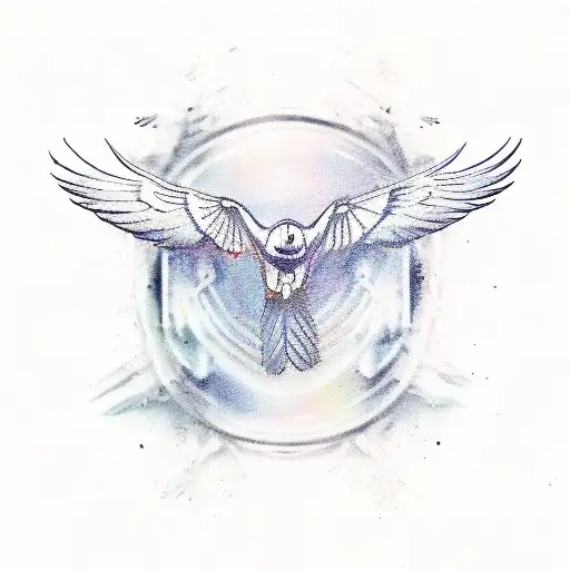 Crow With Wings Spread