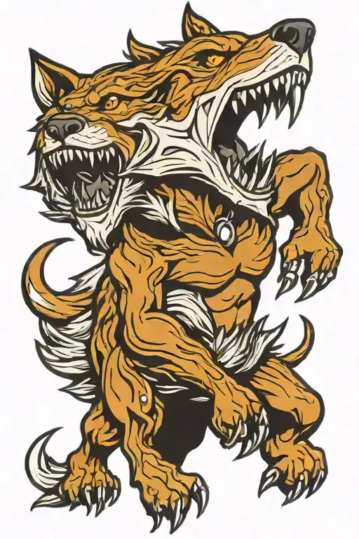 I Want A 3D Aggressive Wolf Tattoo On My Arm