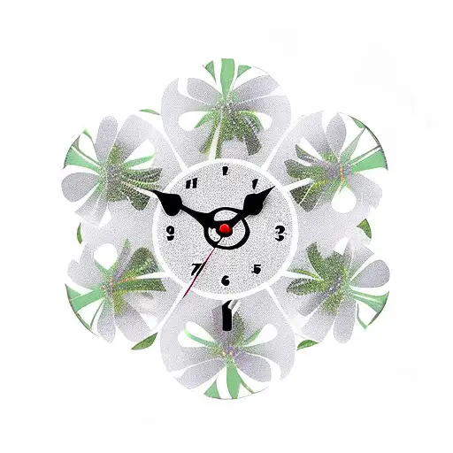 Clock With Four-leaf Clover